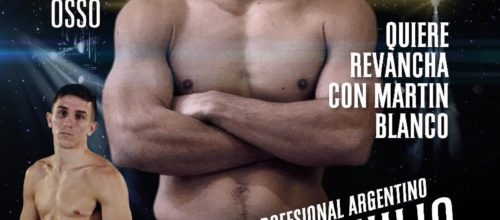 Facu Osso pelea por titulo Sabado 21 de Julio